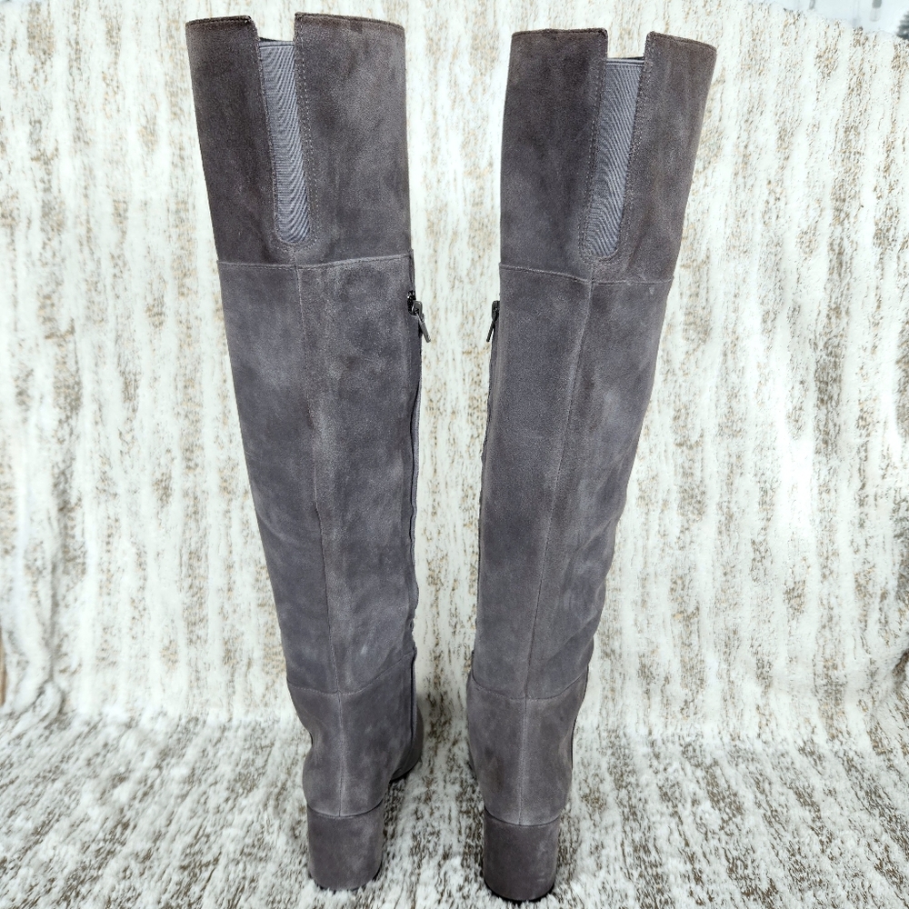 Clark’s "Somerset Barley Ray" Suede Over-the-Knee Boot Gray Grey, Women's Size 7 - Picture 7 of 15